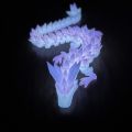 Divine Dragon Statue, 3D Printed Night Light Dragon Sculpture, Aquarium Decoration, Theme Adult Bedroom Desktop Ornament. 
