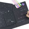Best Black Paper Notebook / Black Paper Journal with Black Cardboard Hardcover.... 