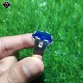 Genuine Blue Neelam Emerald Cut Neelam Ring 925 Sterling Silver – Astrology Approved Neelum Stone, Engagement & Wedding Jewelry for Men & Women, Luxury Design. 
