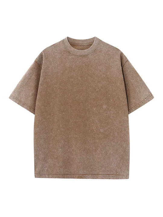 2026%20Summer%20Washed%20T-Shirts%20230G%20Heavy%20Cotton%20Vintage%20Faded%20Color%20Oversized%20Unisex%20Basic%20Tee%20Short%20Sleeve%20Loose%20Workout%20Tops%20-%20Image%204