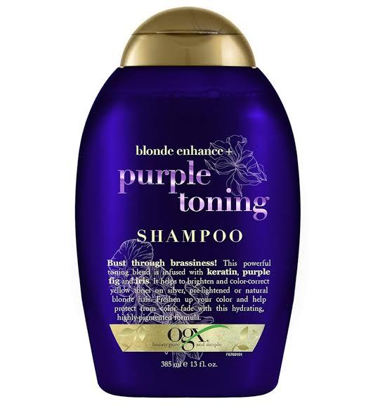 Ogx Blonde Enchance + Purple Toning Shampoo 385ml