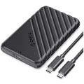 Rifah technology O-R-I-C-O USB C Hard Drive Enclosure with USB C to C Cable for 2.5 inch SATA SSD HDD 6Gbps External Hard Drive Case Tool-Free with UASP for MacBook Pro Air,White (25PW1C-C3). 