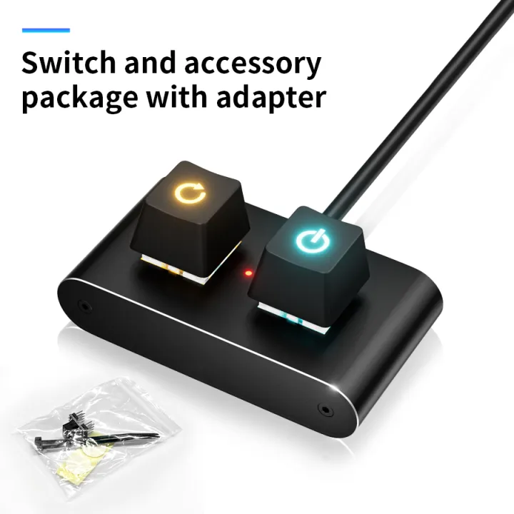A Computer Switch Button Mechanical Switch Desktop Computer Power Switch Button PC External ...