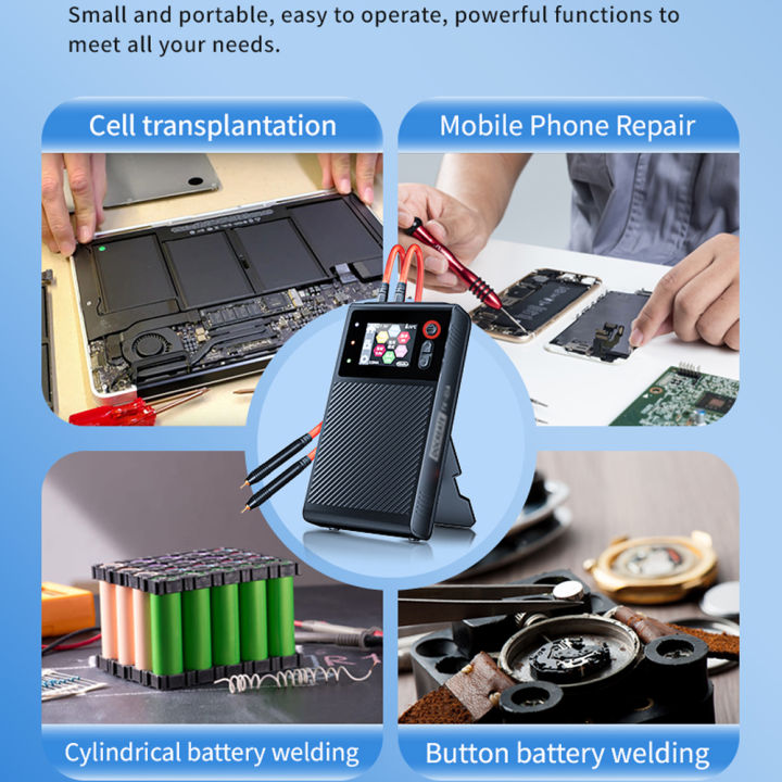 DOCREATE%20TK-10A%20Portable%20Spot%20Welder%201200A%20LCD%20Display%208000mAh%20Battery%20Dual%20Pulse%20Welds%200.25mm%20Nickel%20Plate%20Fast%20-%20Image%205