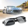 2PCS Night Vision Glasses Men Anti-Glare Driving Goggle Half Frame Polarized Sunglasses for Driver UV400 Day and Night Glasses. 
