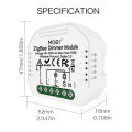 MOES Tuya ZigBee 3.0 Smart Light Switch Relay Module 1/2/3 Gang Smart Life/Tuya App Control, Works with Alexa Google Home Yandex. 