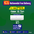 Haier 1.6 Ton CleanCool Inverter AC [HSU-19CleanCool(INV)(Pro)] with Free Delivery. 