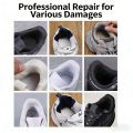 4pcs Shoe Repair Stickers Fabric Heel Protector Anti-Wear Repair Holes Self-adhesive Patches Insoles Pad Foot Care Insert. 