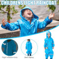 1-10 Years Old Children Raincoat Kids Boys Girls Waterproof Jumpsuit Hooded One-piece Cute Cartoon Baby Rainwear.