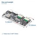 22.5W Power Bank 5-port Bidirectional Fast Charging Mobile Power Module Circuit Board DIY Motherboard Kit QC4+PD3.0. 