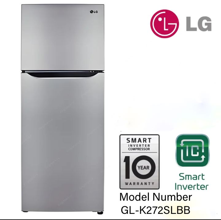 LG 260L Smart Inverter Refrigerator - Shiny Steel