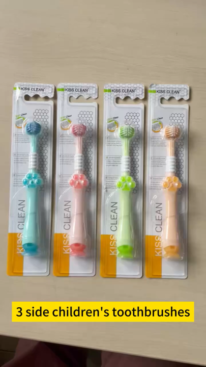 Kiss Clean Three-sided children's toothbrush single pack 2-15 Years