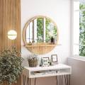 Round Wall Decor Mirror with Shelf for your Livingroom/bath. 