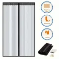 Anti-mosquito Curtain Mosquito Netss for Window Fly Screen Automatic Closing Door Household Ventilation Curtains Magnetic Net. 