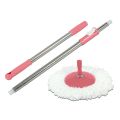3 Part Pipe - Mop Handle Set - 360° Rotation - Magic Mop (Pink). 