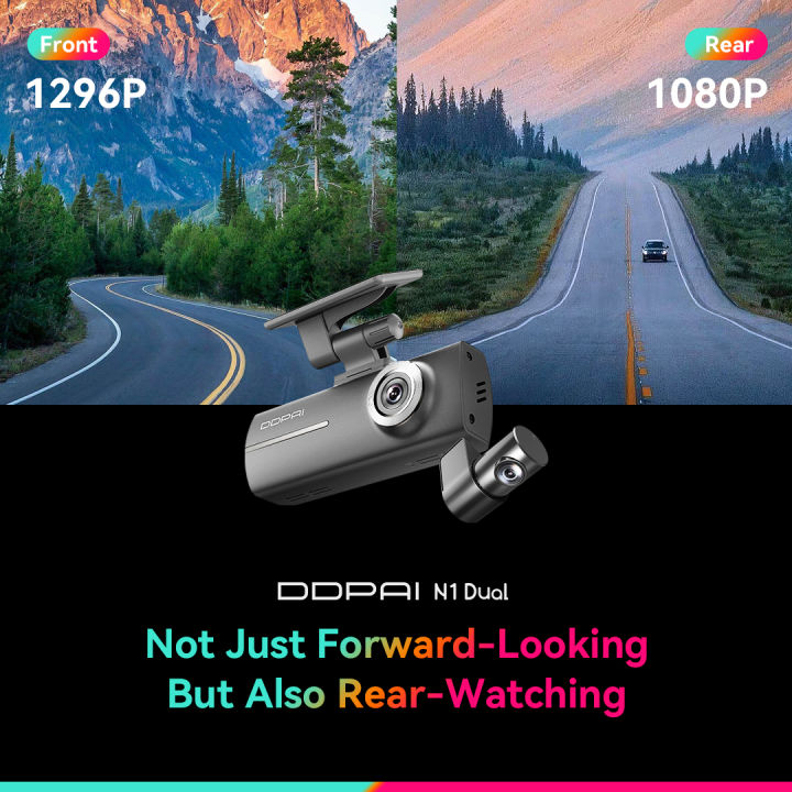 DDPAI%20Dash%20Cam%20%20N1%20Dual%20Front%20&%20Rear%20Recording%20NightVIS%201296P%20Dash%20Cam%20Recorder%20Car%20DVR%20%20%20App%20Control%20-%20Image%202