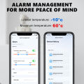 Tuya ZigBee WiFi Temperature and Humidity Sensor Smart Home Indoor Humidity Sensor Works with Alexa  Smart Life APP. 