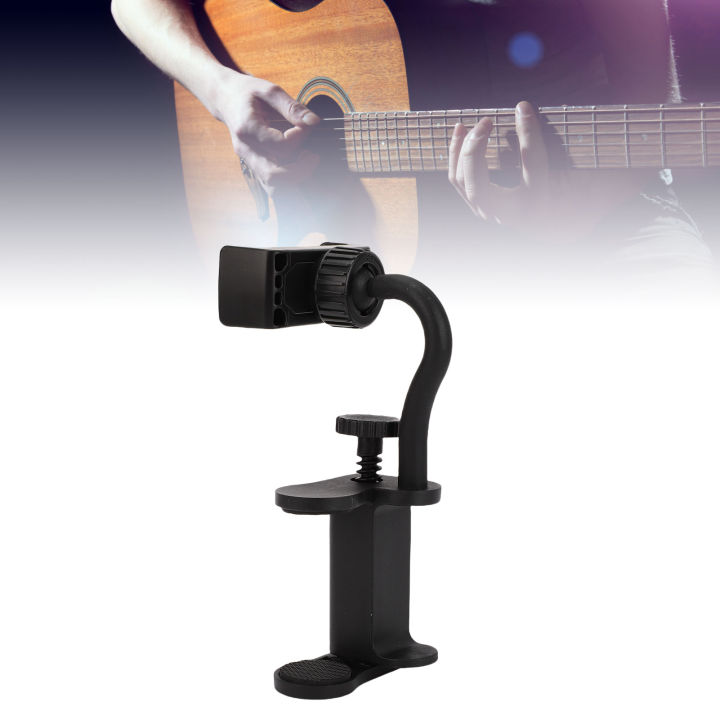 Guitar%20Phone%20Holder%20Adjustable%20Clamp%20Mount%20Smartphone%20Stand%20for%206-10.5cm%20Thick%20Bass%20Guitars%20Ukuleles%20Black%20Guitar%20Phone%20Holder%20-%20Image%204