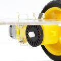 DIY Robot Smart Car Chassis Kit with Speed Encoder, 2 Wheels and and Battery Box for Arduino/Microbit/Raspberry Pi for DIY. 
