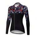 Cycling Jersey Women Long Sleeve,Bike Shirts for Women Biking Tops Breathable Cycle Jerseys with 3 pockets. 