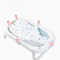 Newborn Adjustable Bathtub Pillow Seat Cushion Cross-shaped Anti-slip Baby Bath Net Mat Children Bathtub Shower Cradle Bed Seat. 