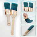 2in Professional Wood Paint Brush Wooden Painting Flat Angled Brush DIY Decorative Tool For Wall Furniture Painting.