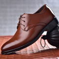 Plus Size Man Shoes Formal PU Leather Shoes for Men Lace Up Oxfords for Male Wedding Party Office Business Casual Shoe Men. 