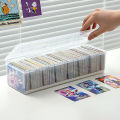Clear Plastic Compartmentalized Organizer Box Holds 550+ Game Cards Storage Box With Adjustable Divider For PTCG/MTG Cards. 
