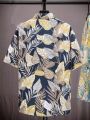 Summer loose vintage short sleeve men's shirt loose trend casual tie dye floral Hawaiian shirt Songkran. 