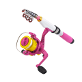 DEUKIO Mini Fishing Pole Kits With Telescopic Fishing Rod And Spinning Reel Baits Travel Pole Set for Beginner Children. 