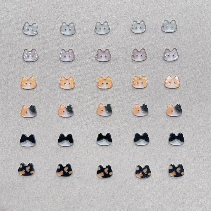 20Pcs%20Cute%20Cat%20Two-eye%20Buttons%2012/17mm%20Colourful%20Cartoon%20Cat%20Resin%20Buttons%20DIY%20Kids'%20Clothes%20Hats%20Socks%20Buttons%20-%20Image%205