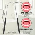 Reusable Stainless Steel  Tongue Scraper Cleaners Reusable Oral Health Cleaning Brush , Prevent Cloudy Mouth, Suitable For Adult. 