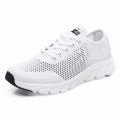 2024 New cross-border large summer hollowed-out woven women's sports casual shoes light running shoes White shoes. 