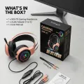 【Professional】 Gaming Headphones Rgb with Mic for PC, Pubg Mobile, PS4, Laptop - 360 Surround Sound Super Bass Vibration Over the Ear Wired Head Phones Headset for Gaming with Noise Cancelling Micophone - By FunBug. 