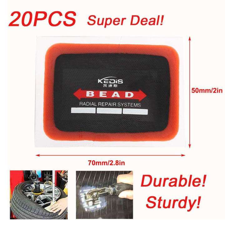 Kedis Rubber Patches, Radial Rubber Patches, Rubber Patches, Size 10 (Size 55X75Mm), 20 Sheets, Cheapest Price in Thailand, Ready to Ship.