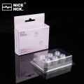NICEHCK P03 Three Sizes Transparent Liquid Silicone Ear Tips Durable Soft Earphones Replacement Tips for NX8 SE Rockies HIMALAYA. 