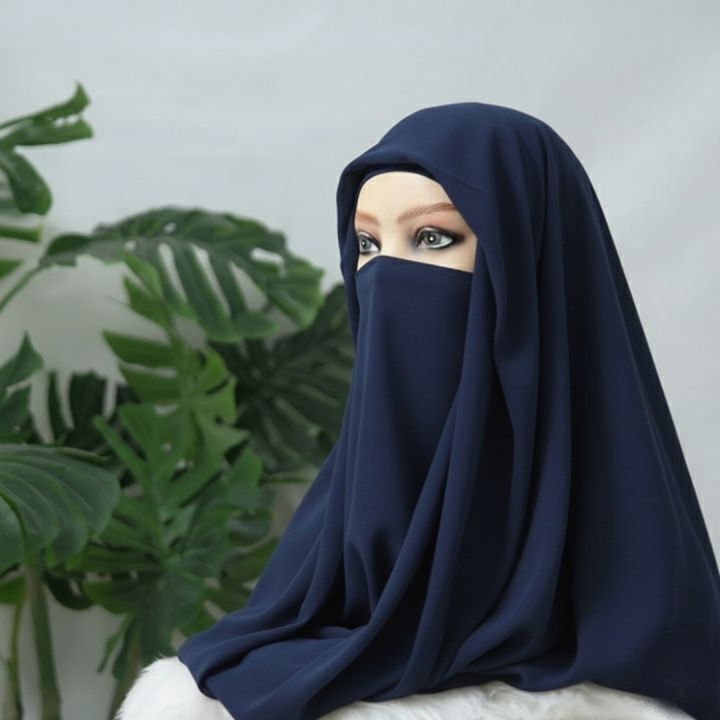 Ninja nector ready to wear hijab with nikab ✨ New Printed Ninja Nectar Hijabs are here!Stylish prints  main image 4