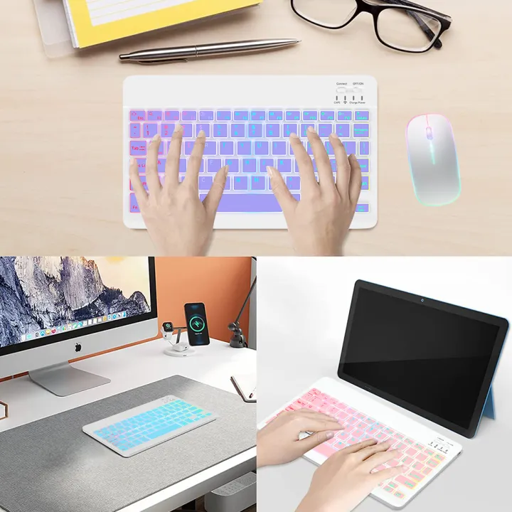 Bluetooth%20Backlit%2010%20Inch%20Portable%20Ultra-Thin%20Keyboard%20For%20%20%20%20Device%20Wireless%20Rechargeable%20Teclado%20RGB%20Color%20-%20Image%203