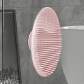 Baby Scalp Scrubber Baby Bath Hair Brush Soft Silicone Cleaning Tool for Cradle Cap Suction Cup Massage Comb for Boys Girls.