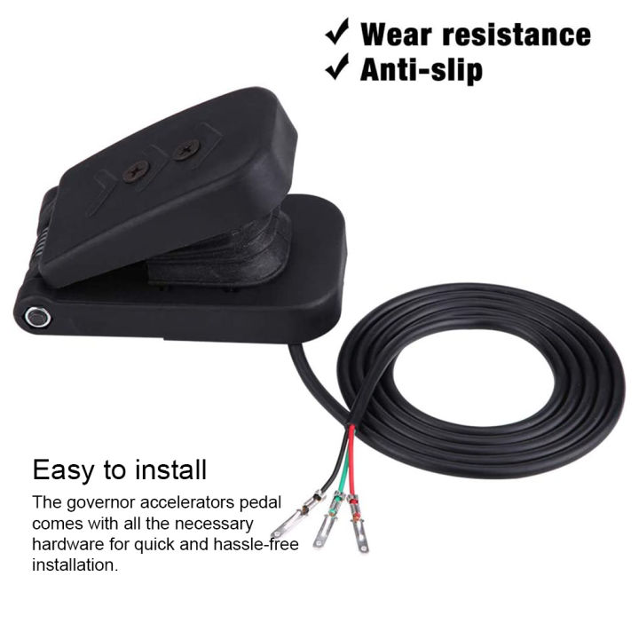Electric Tricycle Throttle Gas Pedal Speed Control Accelerators Brake Foot Universal Black Plastic Boat Parts Accessory