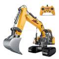 Excavator Dozer Remote Control Rechargeable Construction Truck 360° Rotation, Light, Sound, Semi Metallic Body. 
