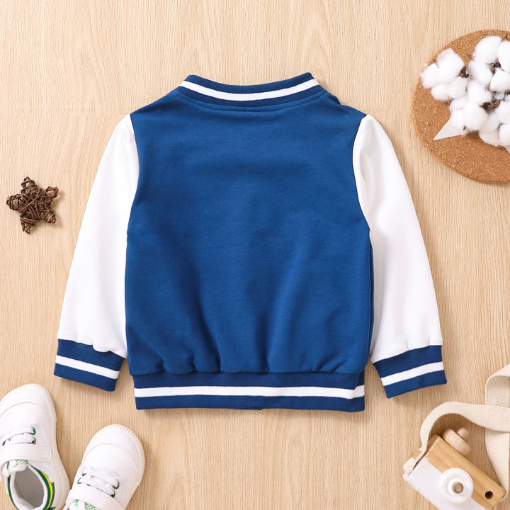 American%20Baseball%20Jersey%20Loose%20Plush%20Letters%20Embroidered%20New%20Casual%20Jacket%20Two-color%20Splicing%20Suitable%20for%20Autumn%20and%20Winter%20-%20Image%202