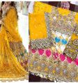 Mirror & Handwork Heavy Embroidered Net Mehndi Bridal Lehenga Dress 2024 (Unstitched)

Amazing Look. 