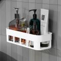 Bathroom Kitchen Coumter Storage Storage Rack Shelf Organizer Adhesive Shampoo Gel Storage Basket Decoration Bathroom Shower Storage Shelf Rack Accessories. 