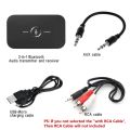 Bluetooth 5.0 Audio Transmitter Receiver Stereo 3.5mm AUX Jack RCA USB Dongle Music Wireless Adapter For Car Kit PC TV Headphone. 