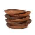 Wooden Plates Round Dinner Plates Tray Wooden Serving Platters for Home Decor, Food, Vegetables, Fruit, Charcuterie. 