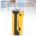 Cassette Tape Player Portable AM FM Radio Built in Microphone 3.5mm Headphone Jack with USB Cable for Original Song Recording.