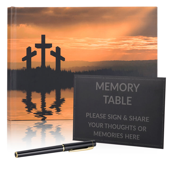 Funeral Guest Book Signature Funeral Sign In Book Reception Message Book Celebration of Life Anniversary Loving Memorial Service