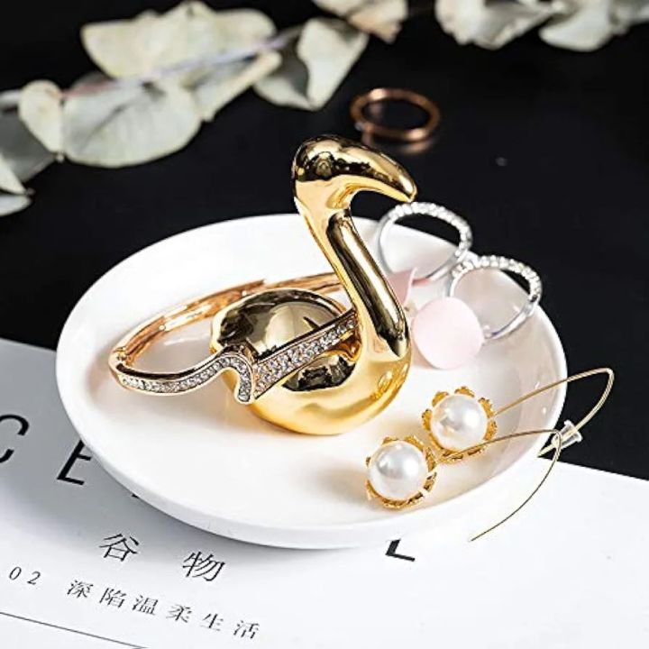 Ceramic tray Ceramic Ring Earring Dish Holder Tray Trinket, Decoration Ring Organizer Display Stand