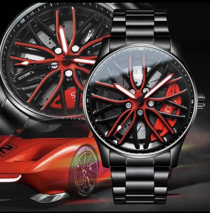 Car Rim Watch Custom BAISHENG Car Wheel Rim Hub Watch for Man Quartz Watches Custom Design ...